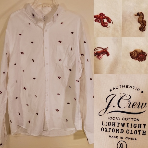 J. Crew Other - XL | LK NEW | JCREW | OXFORD EMBROIDERED SHIRT